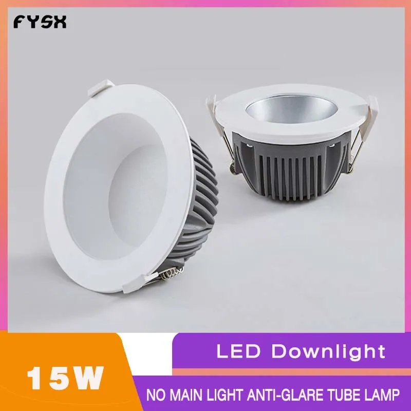 

LED ceiling spotlights 220V 15W deep hiding anti and anti fog lighting living room hotel ceiling spot light Down light home