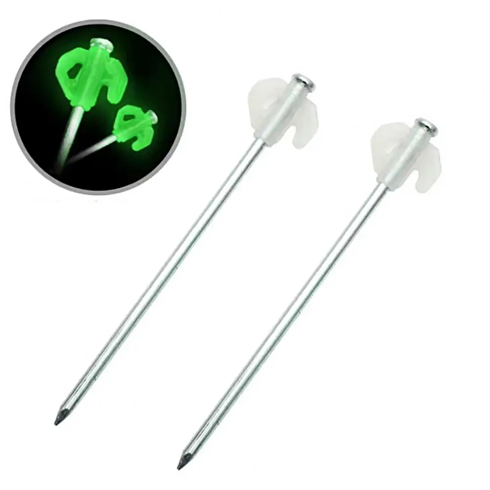 

Useful Fine Workmanship Long Lifespan Luminous Fluorescent Camping Canopy Stakes Steel Mountaineering Supplies Outdoor