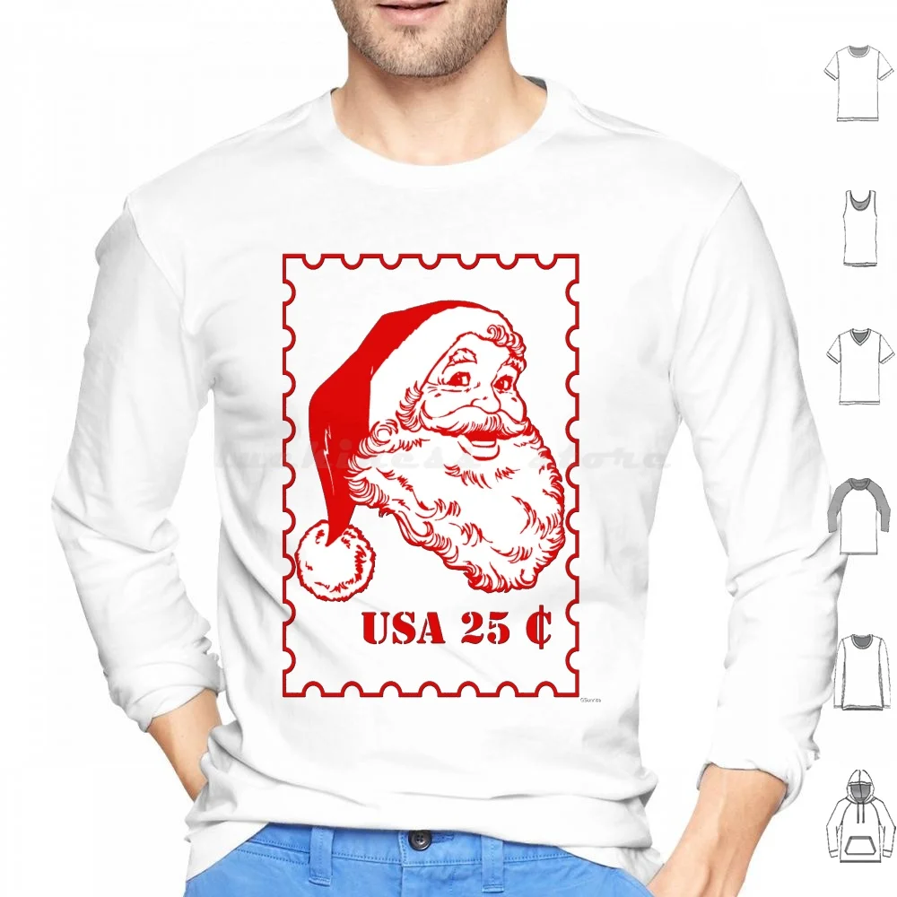 Толстовка с капюшоном изображением Санта-Клауса