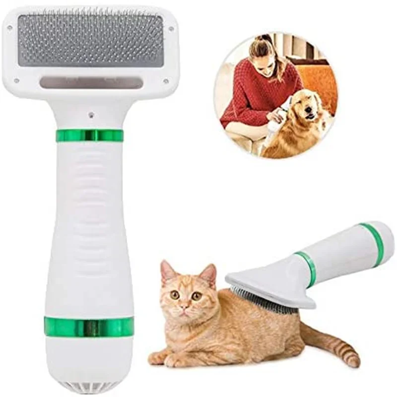 

Two-in-one pet hair dryer comb Comb Hair dryer cleaner all-in-one dog hot air comb cat blow dry combing comb