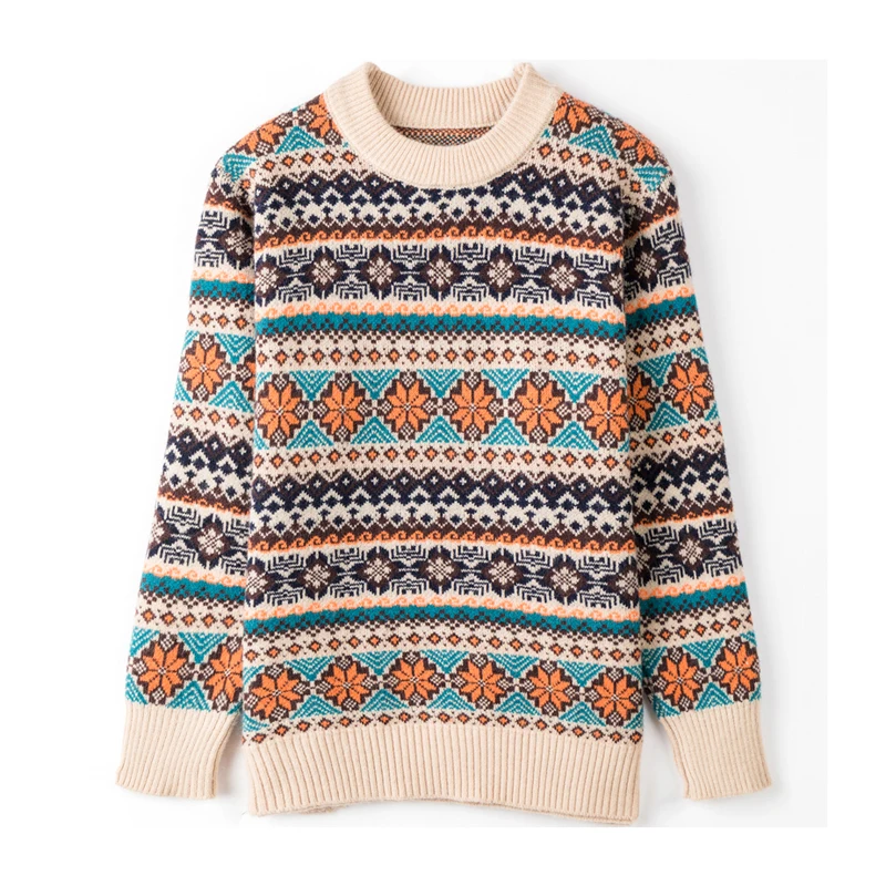 

Женский Теплый вязаный свитер, Теплый Толстый Пуловер с принтом, Осень-зима 7055