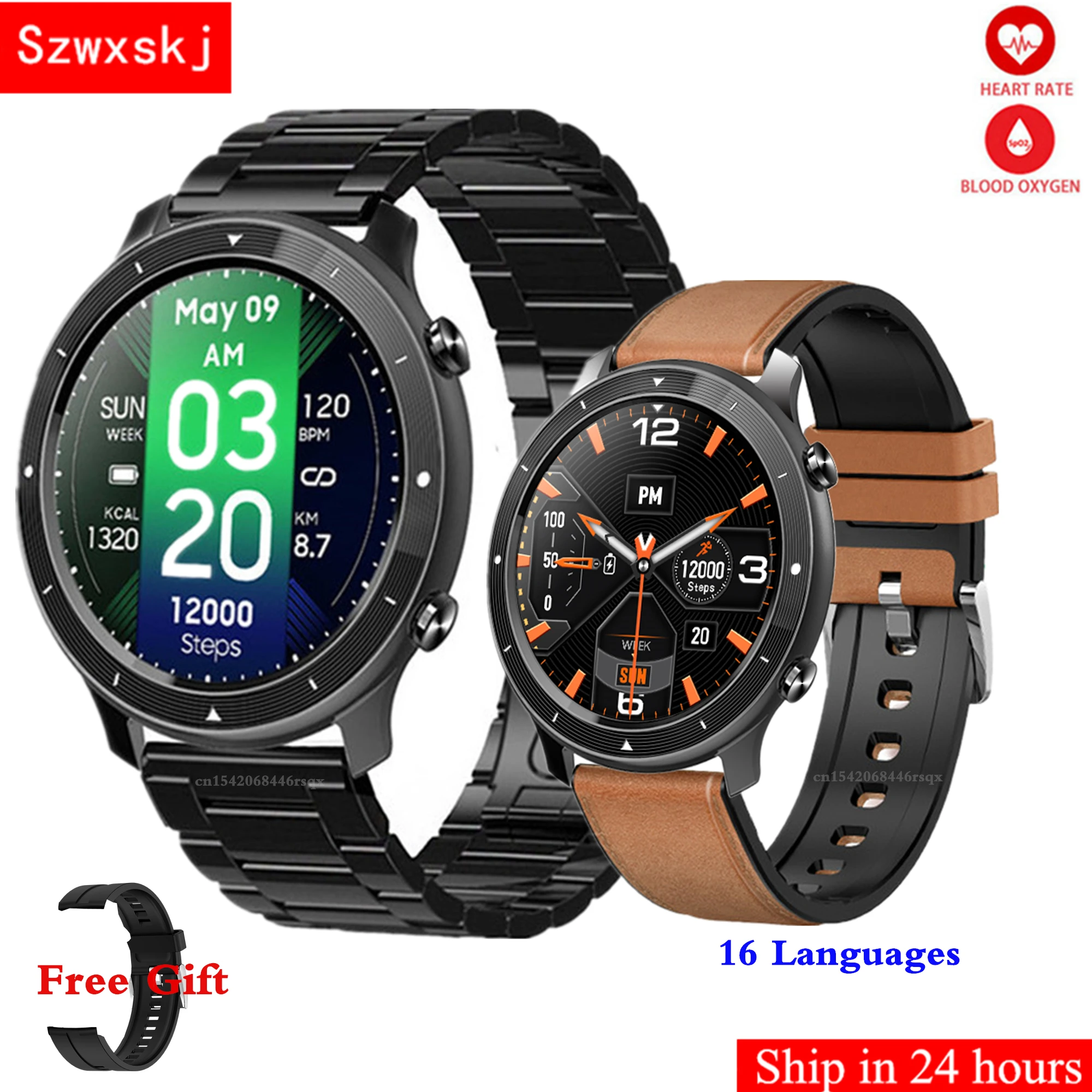 

Smart Watch Men Women Full Touch Fitness Tracker Health Smartwatch Built-in Game Waterproof for IOS Android Phone Pk DT70 Watch