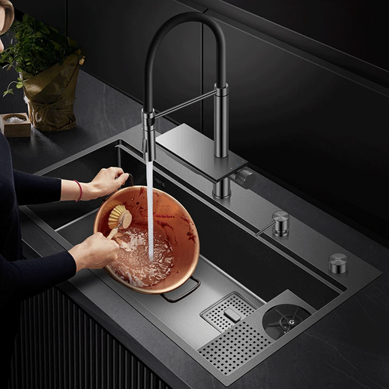 Пистолет Серый Летающий Дождь Водопад Переключатель с одной ручкой Выдвижной