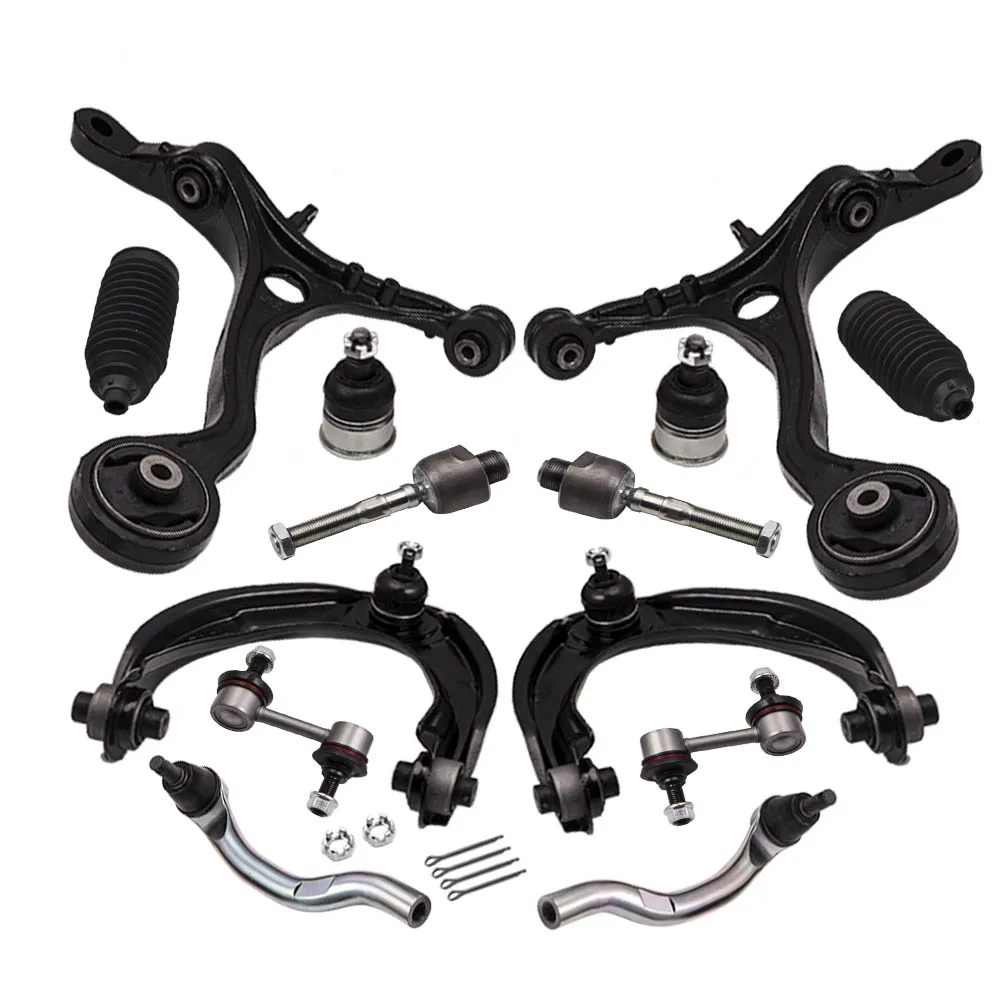 

14x Front Upper Lower Control Arms Tie Rod Sway Bar for Honda Accord 2008 - 2012