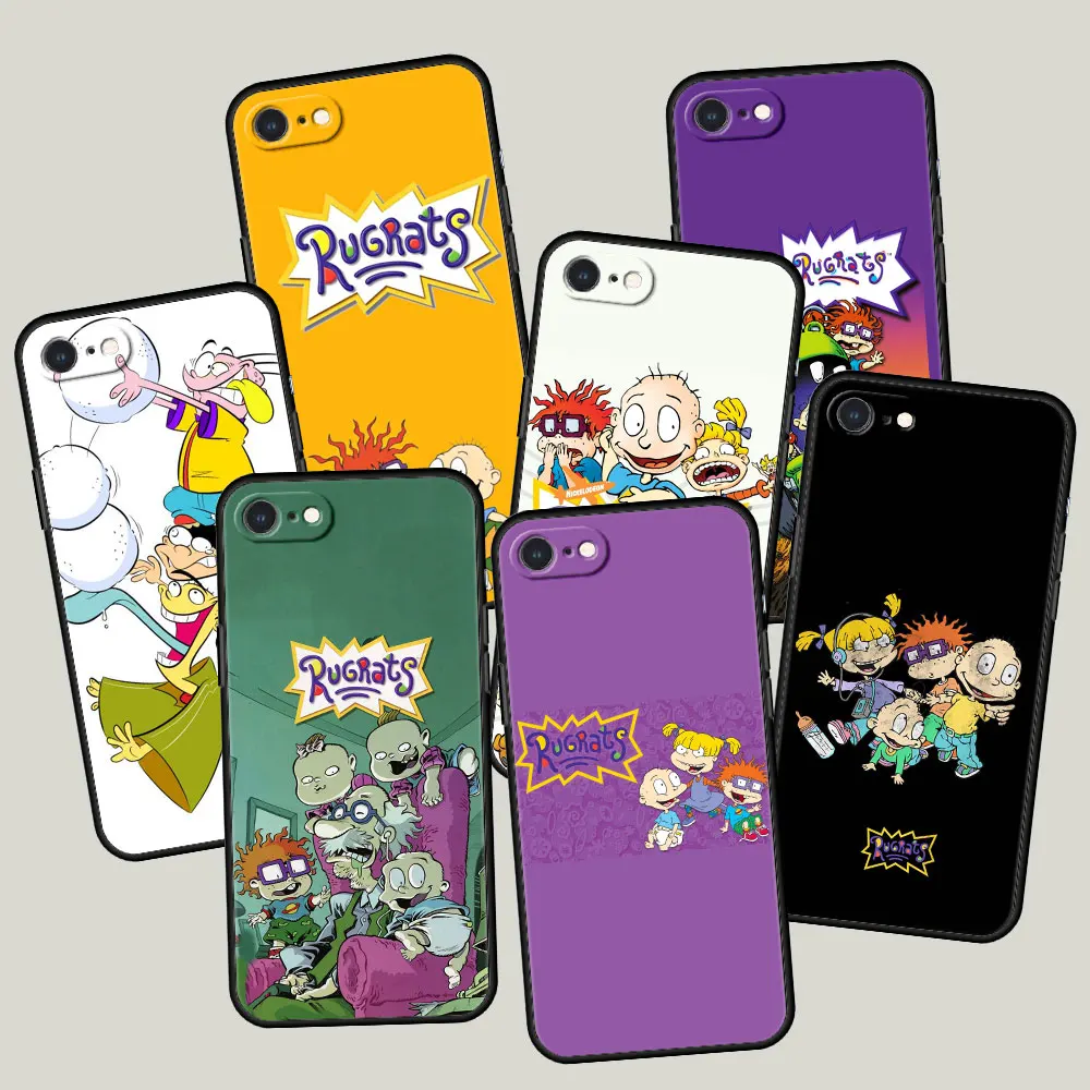 

Cover Case for iPhone SE X XS Max XR 5 5S 6 6S 7 8 Plus 6SPlus 7Plus 8Plus Bag Capa Armor Phone Soft Official Cartoon Rugrat