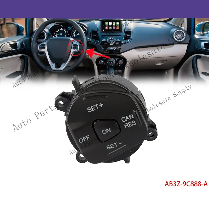 Фото Переключатель управления радио и круиз-контролем на руле Z+ для Ford Fiesta 2014-2019 AB3Z-9C888-A №1