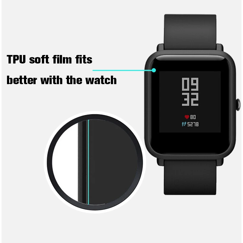 Защитная пленка для смарт-часов Xiaomi Bip GTS 2 mini 3 2e GTR Pro защитная экрана Amazfit не стекло