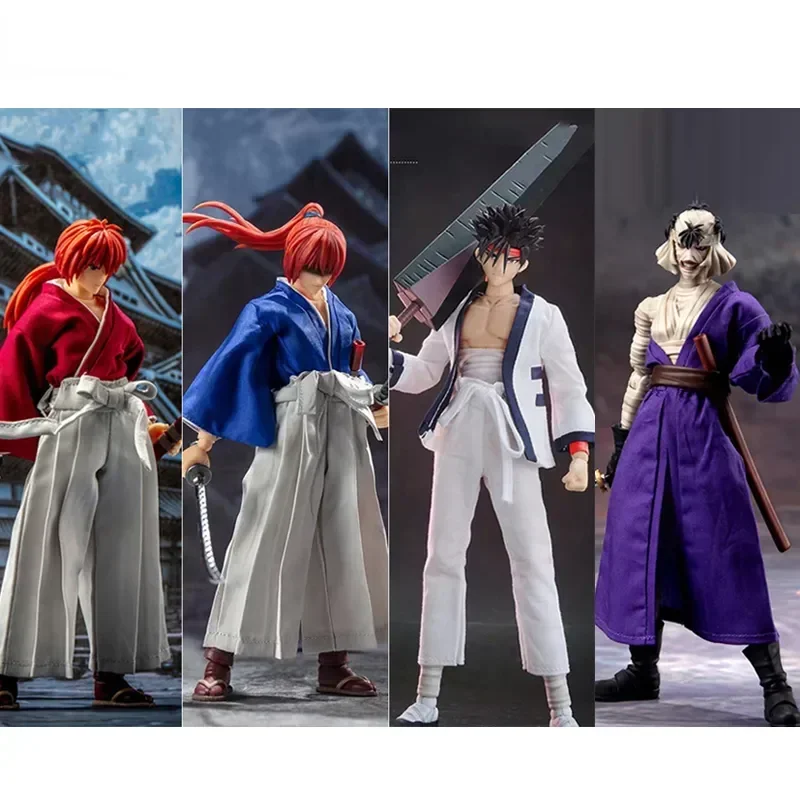 В наличии Dasin/Great Toys/GT Rurouni Kenshin Himura Sagara Sanosuke Shishio Makoto SHF 1/12 16 см/6 дюймов ПВХ фигурка
