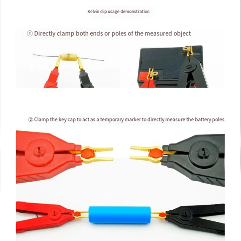 Тестер аккумулятора 4-проводной Измеритель сопротивления миллиом переменного