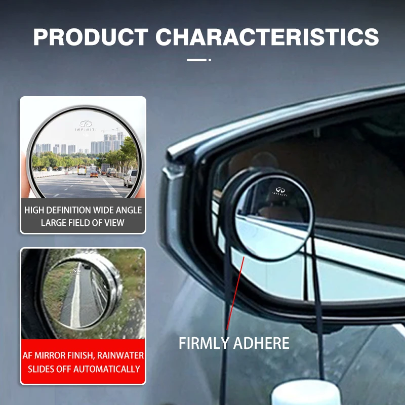 Автомобильное зеркало заднего вида с широким углом обзора 360 градусов для Infiniti FX35