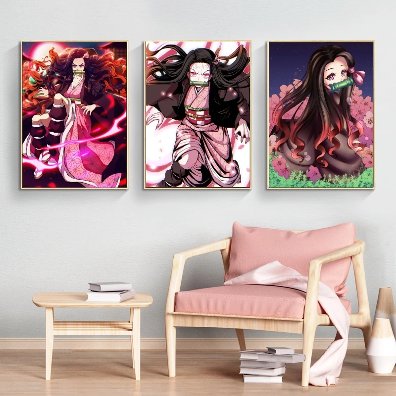 

Аниме Плакаты для комнаты дома детские подарки украшение на стену принты и принты мультяшный персонаж картина детские фигурки героев подве...