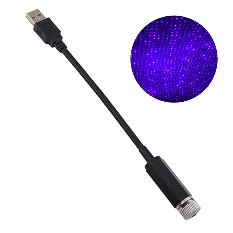 Автомобильный USB звездный красивый потолочный светильник звездное небо