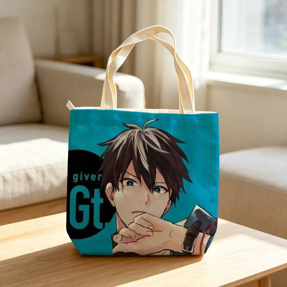 Фото Сумки для хранения Manga G-Given BoyLove. Водонепроницаемые холщовые сумки, подходящие для посещения занятий, походов за покупками, подарков и поездок на работу. №3