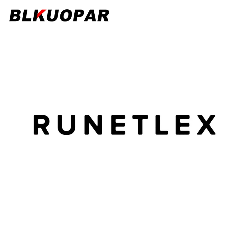 

BLKUOPAR RUNETLEX Car Sticker Waterproof Scratch-Proof Vinyl Decal Die Cut Simple Original Cartoon Bumper ATV Car Accessories
