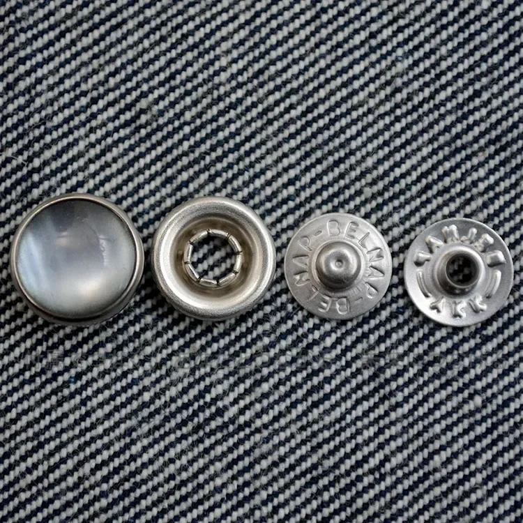 Пуговица для рубашки YKK с пятикрапановой застежкой импортированная из Японии