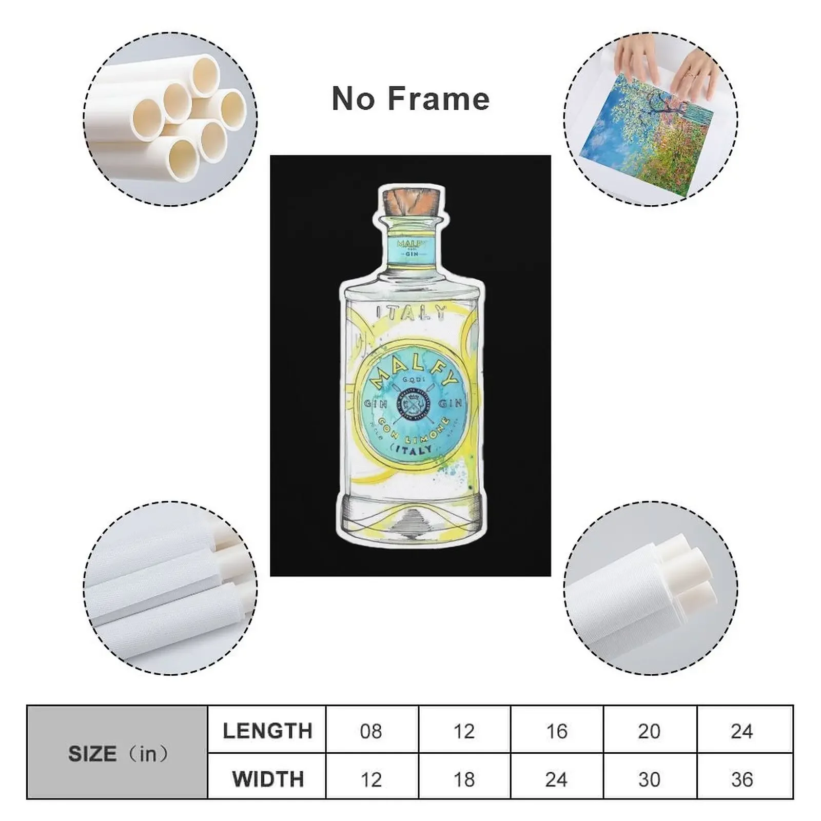 Джин Малфи Илюстрация акварель холст картина настенные постеры милый декор