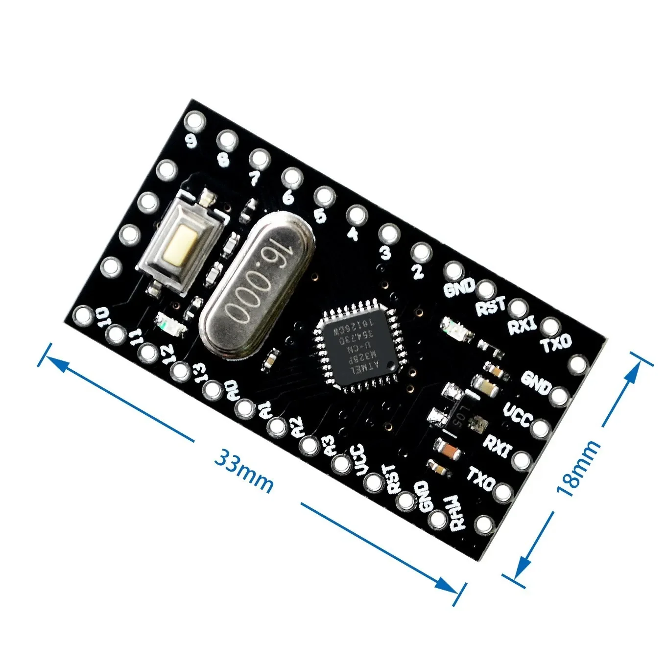 Pro Mini 168/328 Atmega168 3 В 5 16 м/ATMEGA328P-MU 328P ATMEGA328 В/16 МГц для Arduino совместимый с модулем Nano