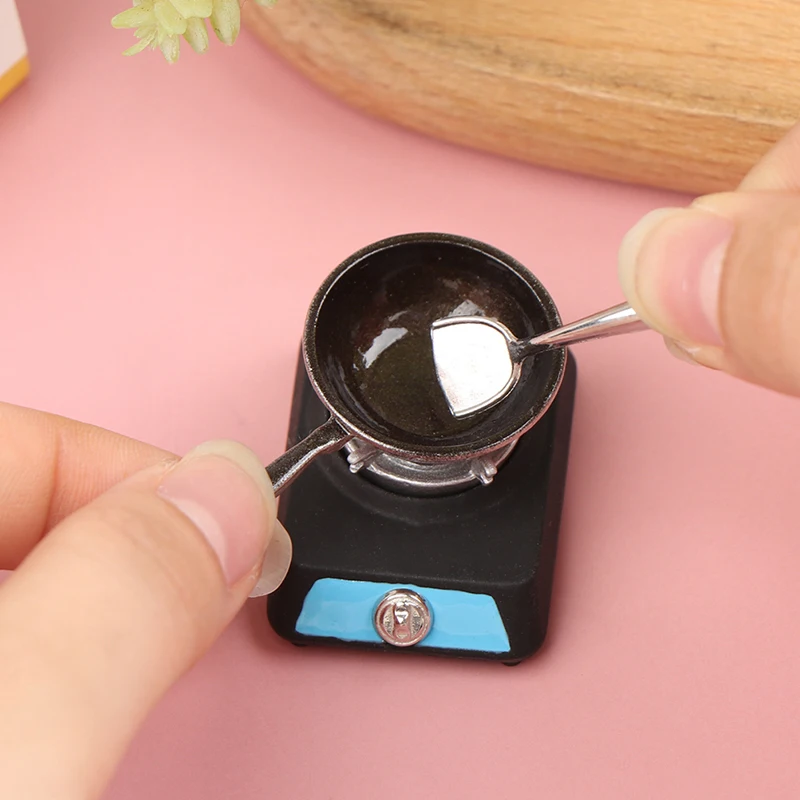 

1set Doll House Min Simulation Kitchen Food Play Stove Head Pot Scene Doll Toy Furniture Decor Accessories Toys