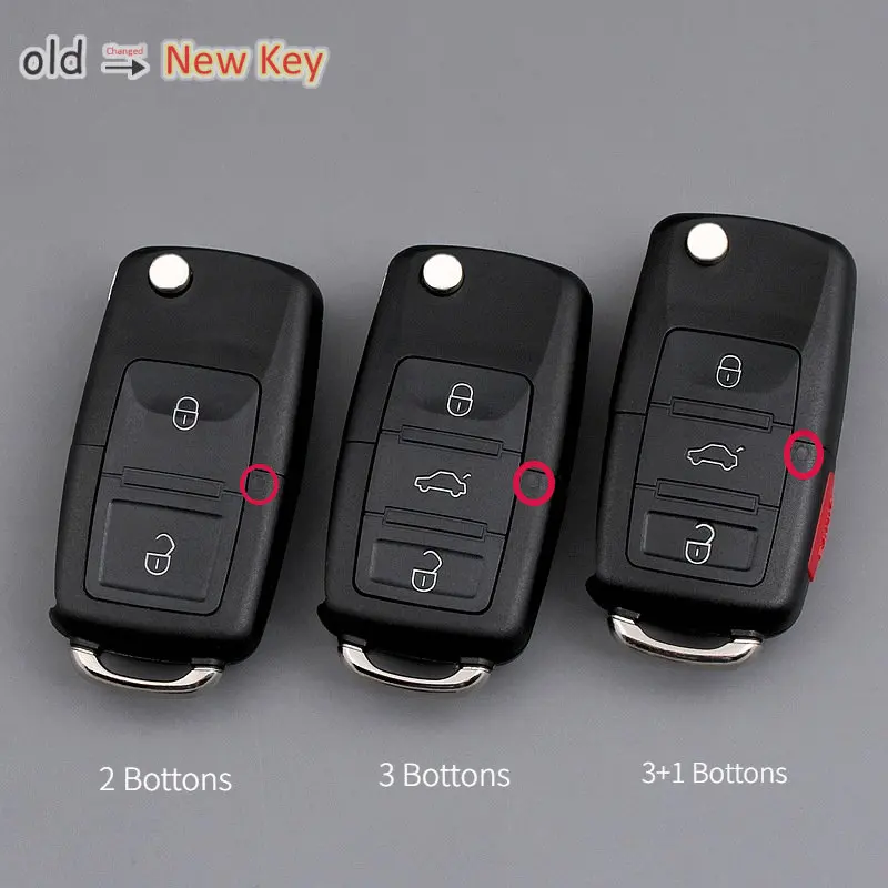 

Чехол для автомобильного ключа 2/3/4 Bottons, чехол для ключа для Volkswagen VW POLO Tiguan Passat B5 B6 Golf EOS Scirocco Jetta MK6 Octavia