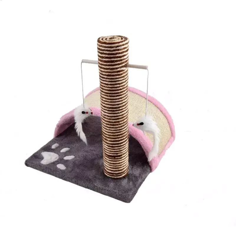 

Scratcher cat height 42cm tree post to scratch 35*35*42cm games cats gray, red