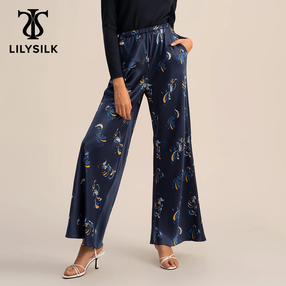 Рисунок 1 - Шелковые брюки LILYSILK с принтом для женщин