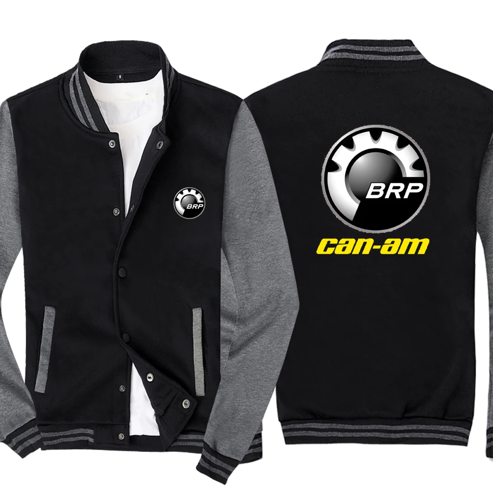 

New Spring Autumn Men's Baseball Jacket Brp Can-am Logo No Cap Fashion Cardigan Long Sleeves Sportsweater Hoodies