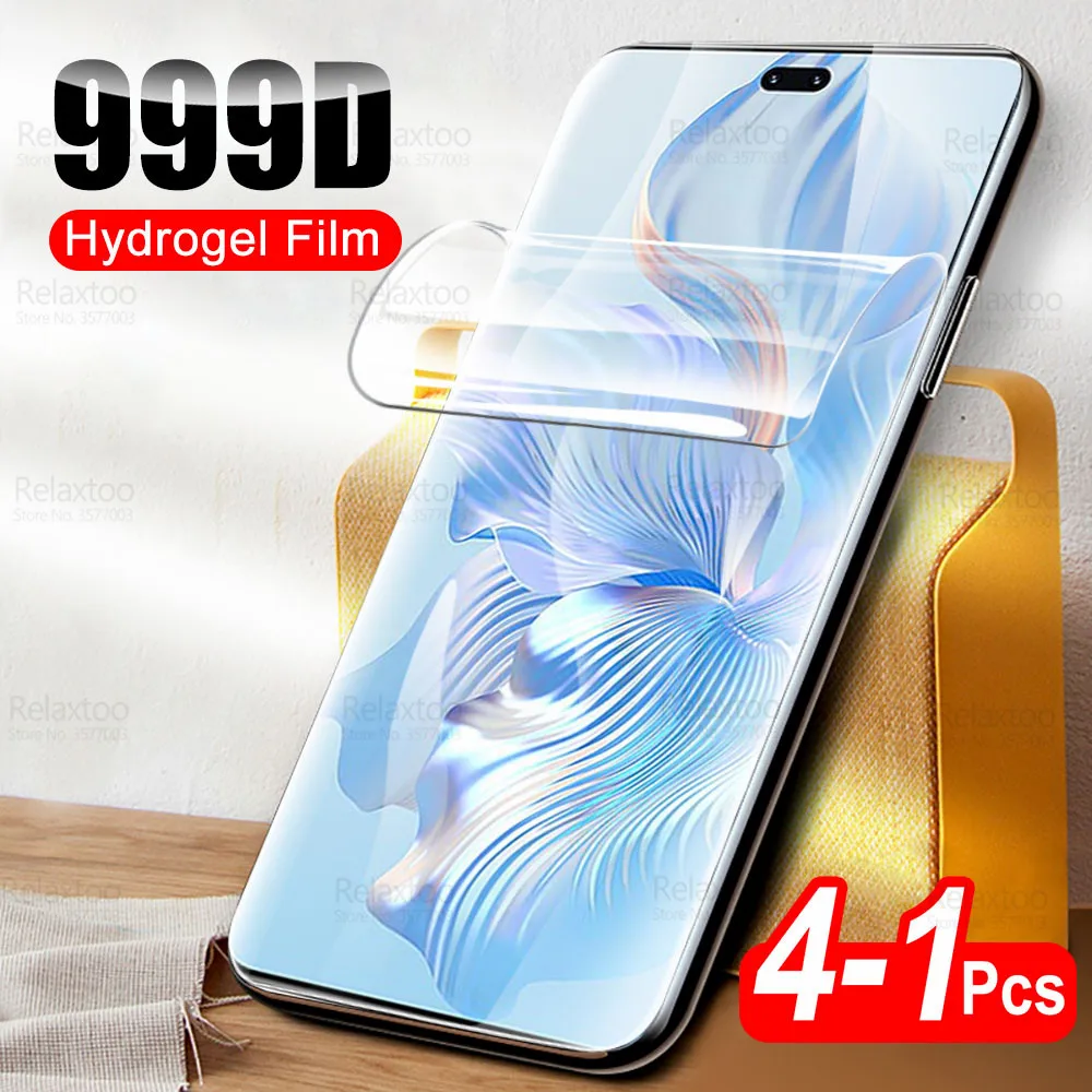 

1-4Pcs 999D Curved Hydrogel Film For Honor 80 Pro Screen Protector Honor80 SE Honer 80Pro 80SE 5G 2022 Cover Soft Film Not Glass