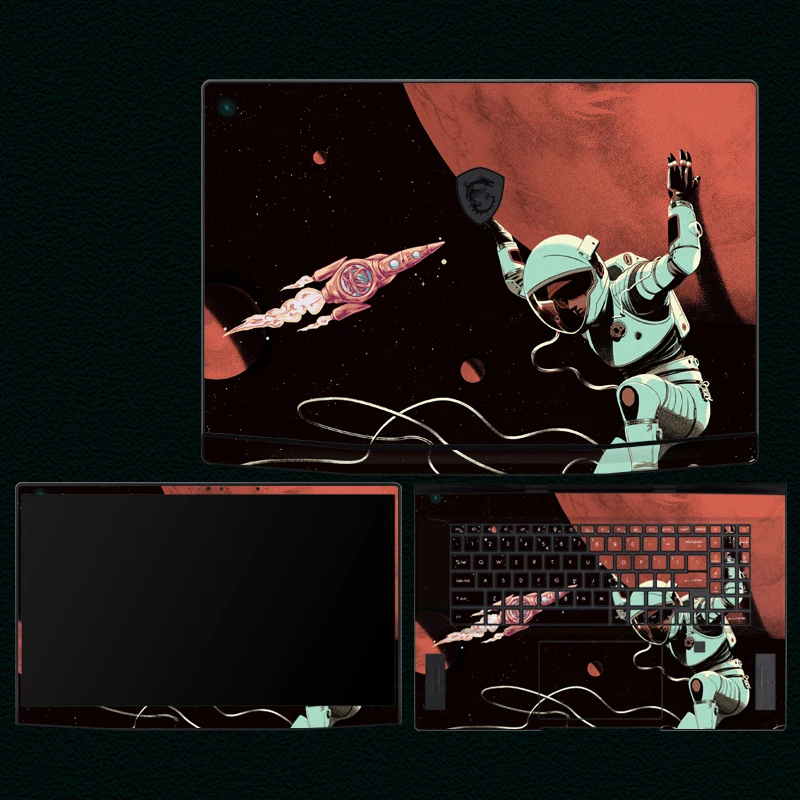 Чехол для ноутбука MSI GF66/GF76/GF65/GF63 цветные виниловые наклейки с принтом GF63/GL63/GL73/GP63