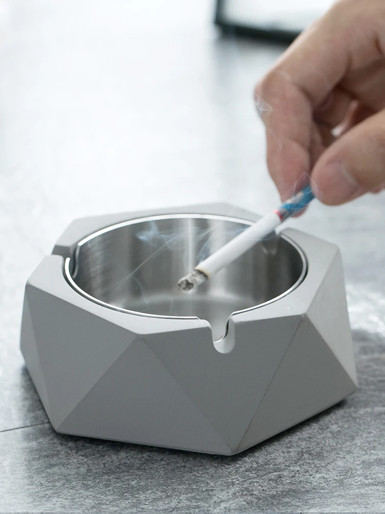 

Креативная цементная пепельница, обычная Скандинавская чайная пепельница, цементная пепельница, товары для дома, пепельница, аксессуары дл...