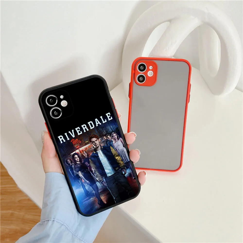 Чехлы для iPhone 16 15 14 7 8 Plus 13 12 11 Pro Max XS X 13Mini XR SE Riverdale Serpents Frosted Translucent Fundas Phone Case