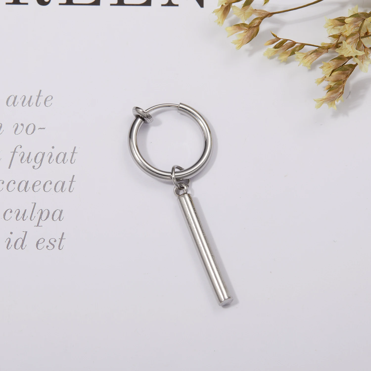 Серьги-подвески из нержавеющей стали с крестом стильные украшения для мужчин и