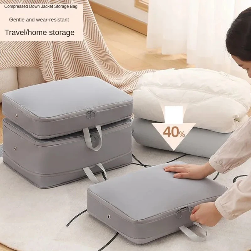 Самосжатие пуховик сумка для хранения одеяло тонкий чехол одежды домашний