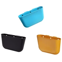car tools in car trash can car storage compartment vehicle small garbage bin hanging type solid color