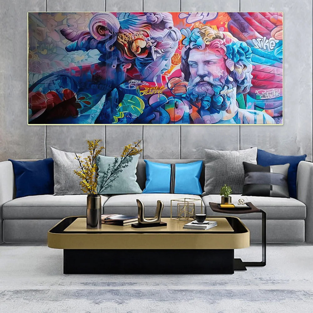 

Graffiti Art Pichiavo Canvas Painting Poster and Prints Abstract Hand Wall Art Picture for Living Room Home Decoration No Frame