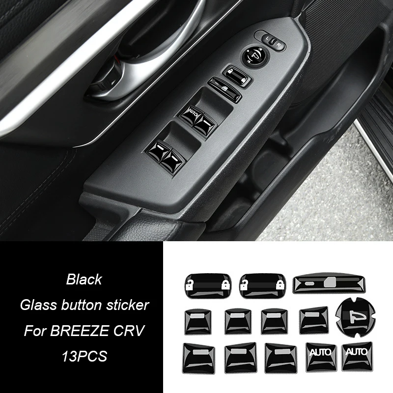 

Автомобильная кнопка переключения передач, защитная крышка, наклейка для Honda Accord Inspire BREEZE CRV 2018-2023, сменные наклейки для салона автомобиля