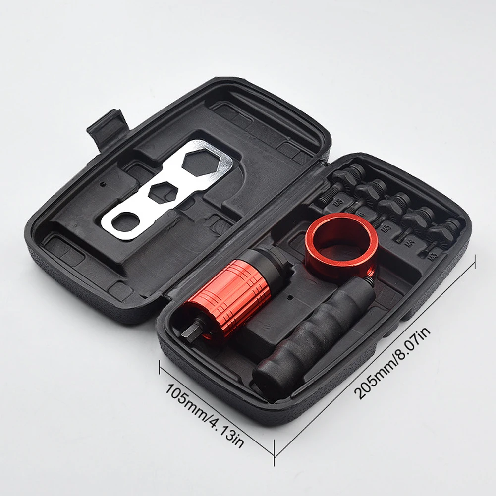 

Detachable Manual Electric Rivet Nut Tool Conversion Accessories Hand Rivet Nut Tool Set with Storage Box