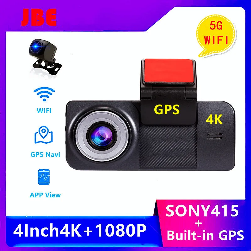 4K 4-дюймовый видеорегистратор Автомобильный Ultra HD 2160P Sony IMX 415 GPS-трек телефон с Wi-Fi