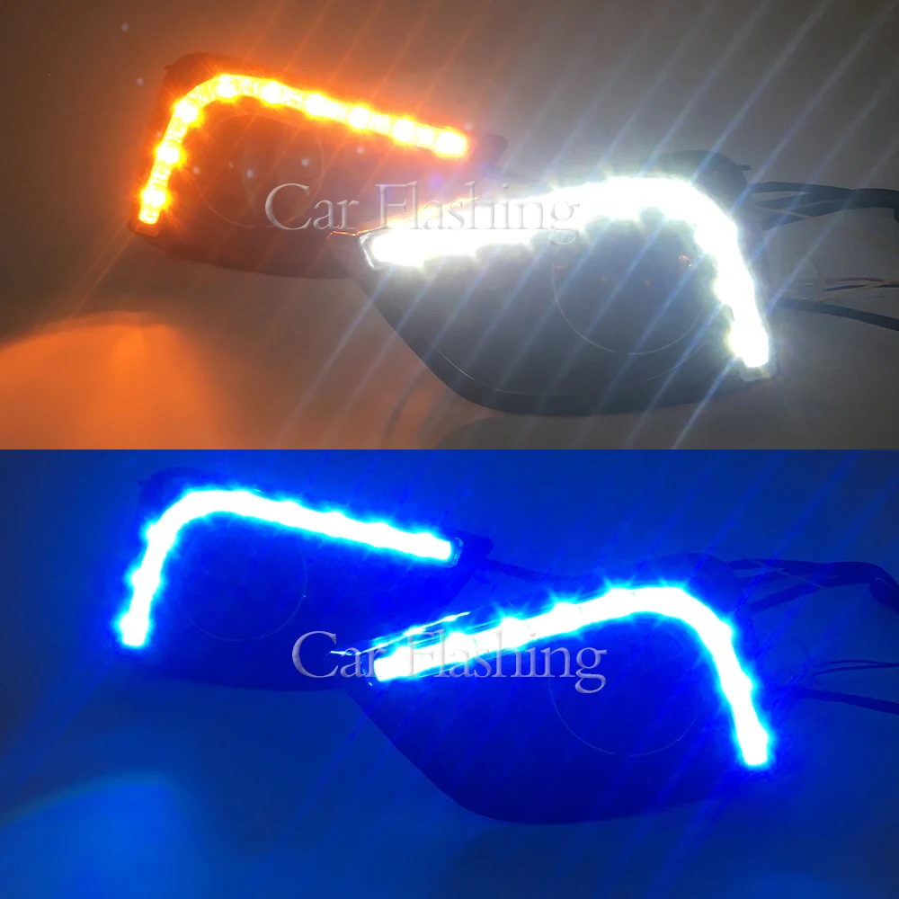 CSCSNL 1 пара Автомобильный светодиодный дневной светильник сигнала поворота LED DRL