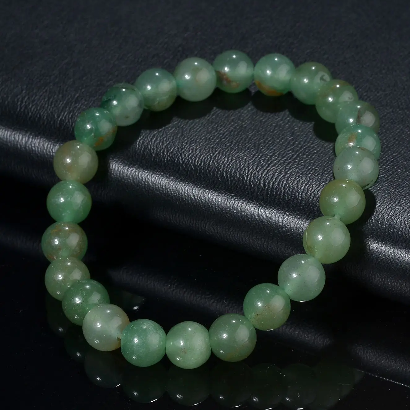 

8mm New Meditation Natural Green Aventurine Women Bracelets Natural Stone Yoga Mala Beads Healing Jewelry Men Gift