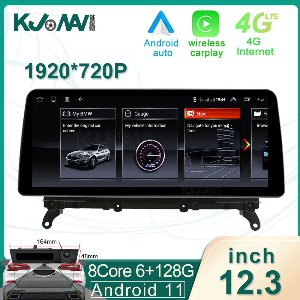 

Carplay 1920*720P 12,3 "Android 11,0 автомобильное радио стерео-плеер 4G Wifi Мультимедиа GPS навигация для BMW X3 F25 X4 F26 CIC NBT