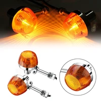 motorcycle turn signal lights amber for honda c70 ct70 ct90 xl100 cb350 cm400 cb450 cb750 motor accessories