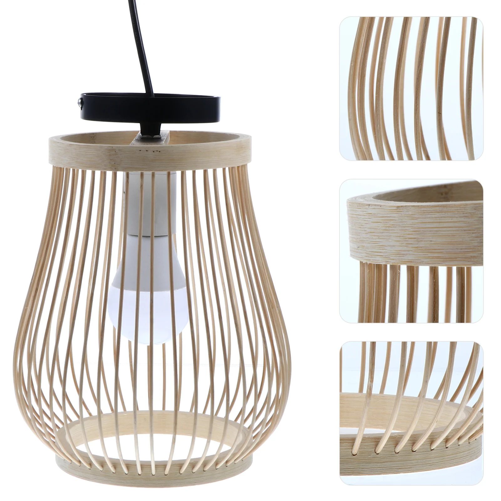 

Light Pendanthanging Rattan Ceiling Lantern Wood Lamp Chandelier Shade Woven Fixtures Pendants Fixture