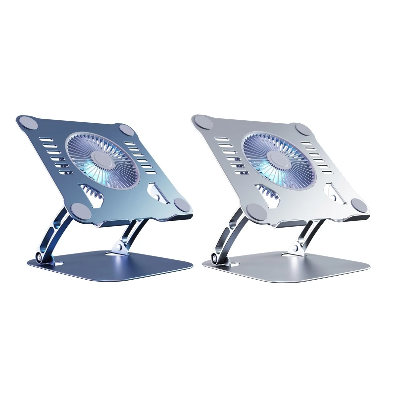 Laptop Stand Base With Cooling Fans PC Notebook Riser Stand Portable RGB Bracket Laptop Stand Base With Cooling Fans PC Notebook Riser Stand Portable RGB Bracket
