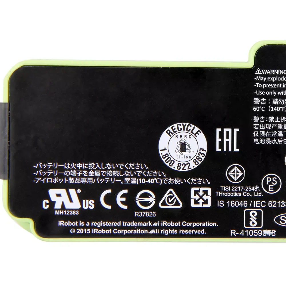 

2023New Original Replacement Battery 1800LI For iRobot Roomba 600 700 500 800 Series Vacuum Cleaner 80501 620 770 535 660 760 58