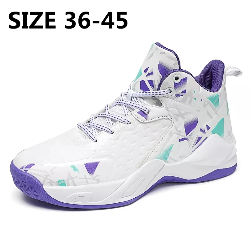 

Men Sneakers New Mixed Color Basketball Shoes Fashion Man/woman Sneakers Men Cushioning Sports Shoes High-top Footwear