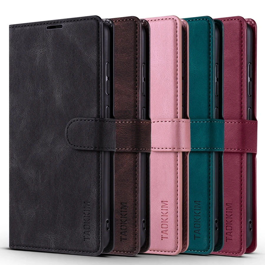 Wallet Skin Feel Leather Case For Samsung Galaxy A12 A13 A22 A32 A41 A50 A51 A52 A53 A70 A71 A72 S22 Ultra S21 Plus S20 FE S10
