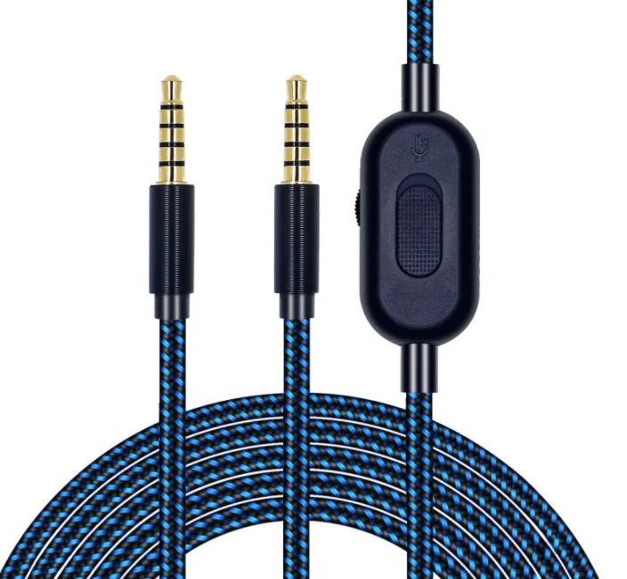 

Portable Headphone Cable Audio Cord Line for Lo-gitech GPRO X G233 G433 Earphone