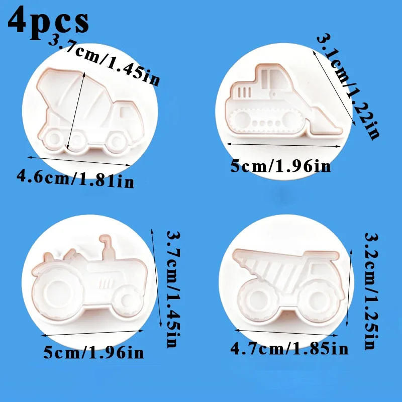 8 шт. автомобиль самолет поезд 3D кухонные аксессуары звездный плунжер резак для