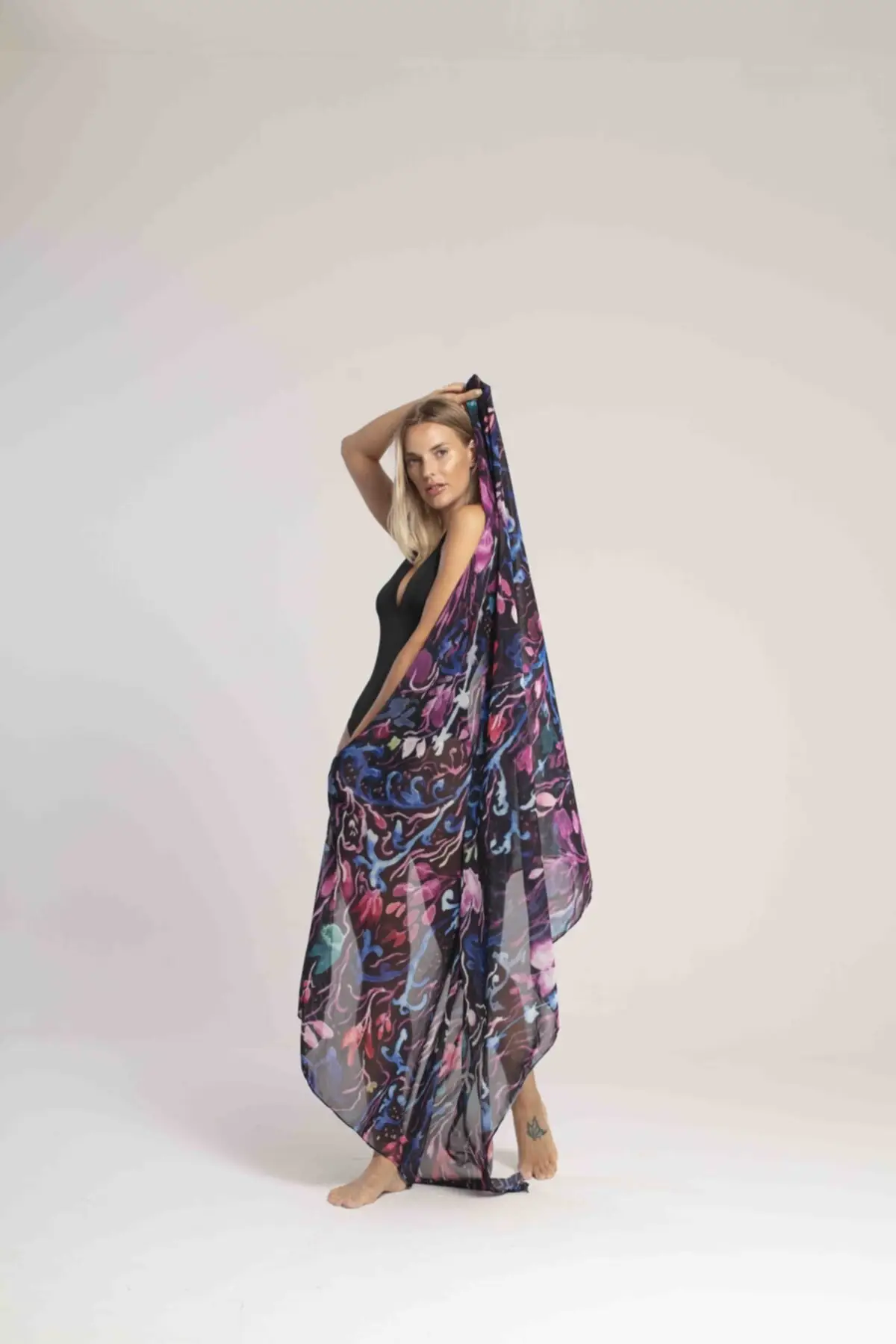 

Women's Pareo Maxi Swimwear Cover Up Dress Sexy Tunic Suit Beachwear Female Beach Bikini Cover Loose Mini Dress