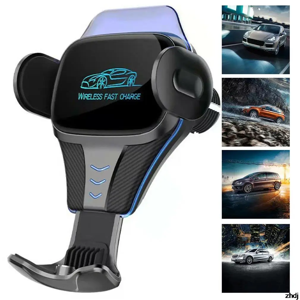 

Car Phone Holder K6S 15W Wireless Charger Fast Charging Phone Charger Induction Charger Car Navigation Bracket